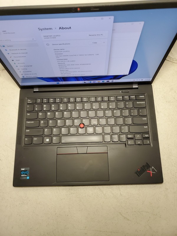 Lenovo ThinkPad X1 Carbon Gen 9 i7-1185G7 16GB RAM 256GB SSD Win11 #69 gallery