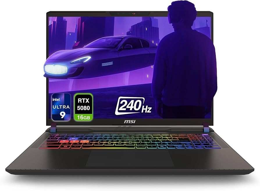 MSI - Vector 16 HX AI 16" Gaming Laptop - RTX 5080 - 16GB RAM - Intel 9-275HX gallery