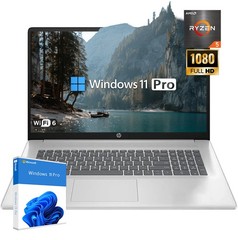 HP 17.3″ Laptop Computer UpTo 4.3GHz AMD R5-7430U UP TO 64GB RAM 4TB | Win11Pro