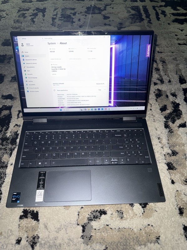 Lenovo Yoga 7 15ITL5 Intel Core i7-1165G7 2.8GHz 16GB RAM 1TB SSD 15.6" Touch gallery
