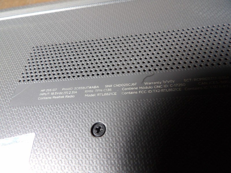 HP 255 G7 NOTEBOOK AMD RADEON A6-9225 R4 8GB RAM **NO HD/ NO CADDIE/ NO OS gallery