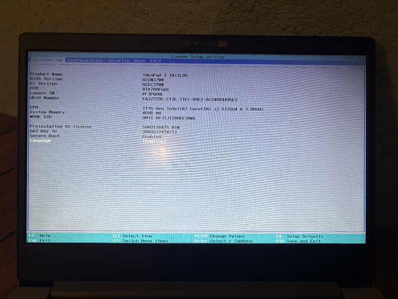 Lenovo IdeaPad 3 14ITL05 14" (128GB SSD, Intel Core i3-1115G4, 3.00GHz, 4GB RAM, gallery