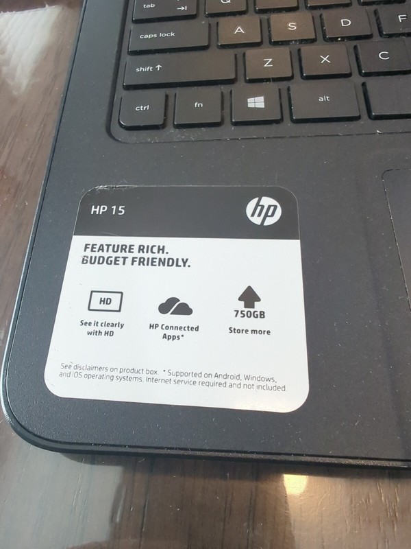 HP Notebook 15, 15.6in Screen, Grey, Factory Default gallery