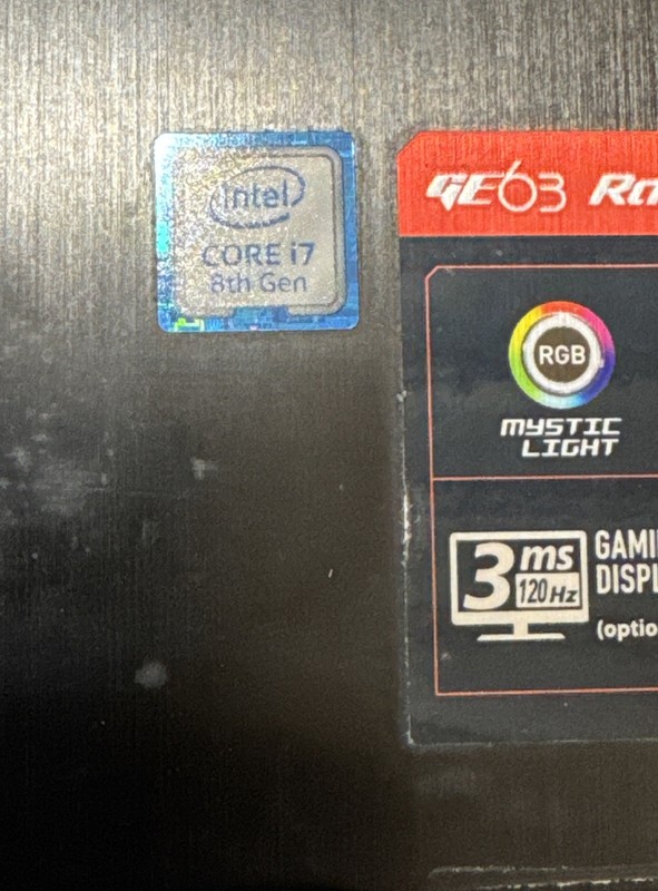MSI GE63 RAIDER RGB 8RE GAMING LAPTOP INTEL I7 8th Gen NVIDIA GTX gallery