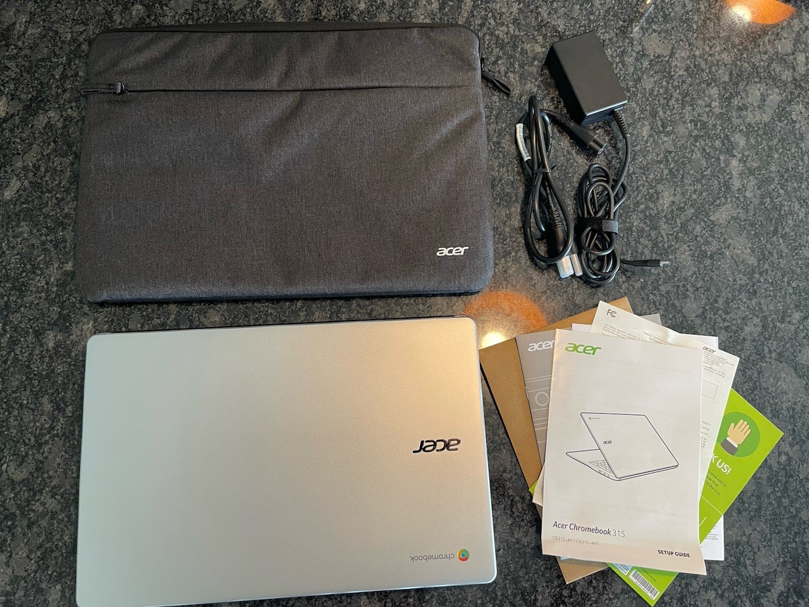 Acer Chromebook 315 15.6" Celeron N4500 4GB 64GB eMMC Chrome OS Silver - New gallery