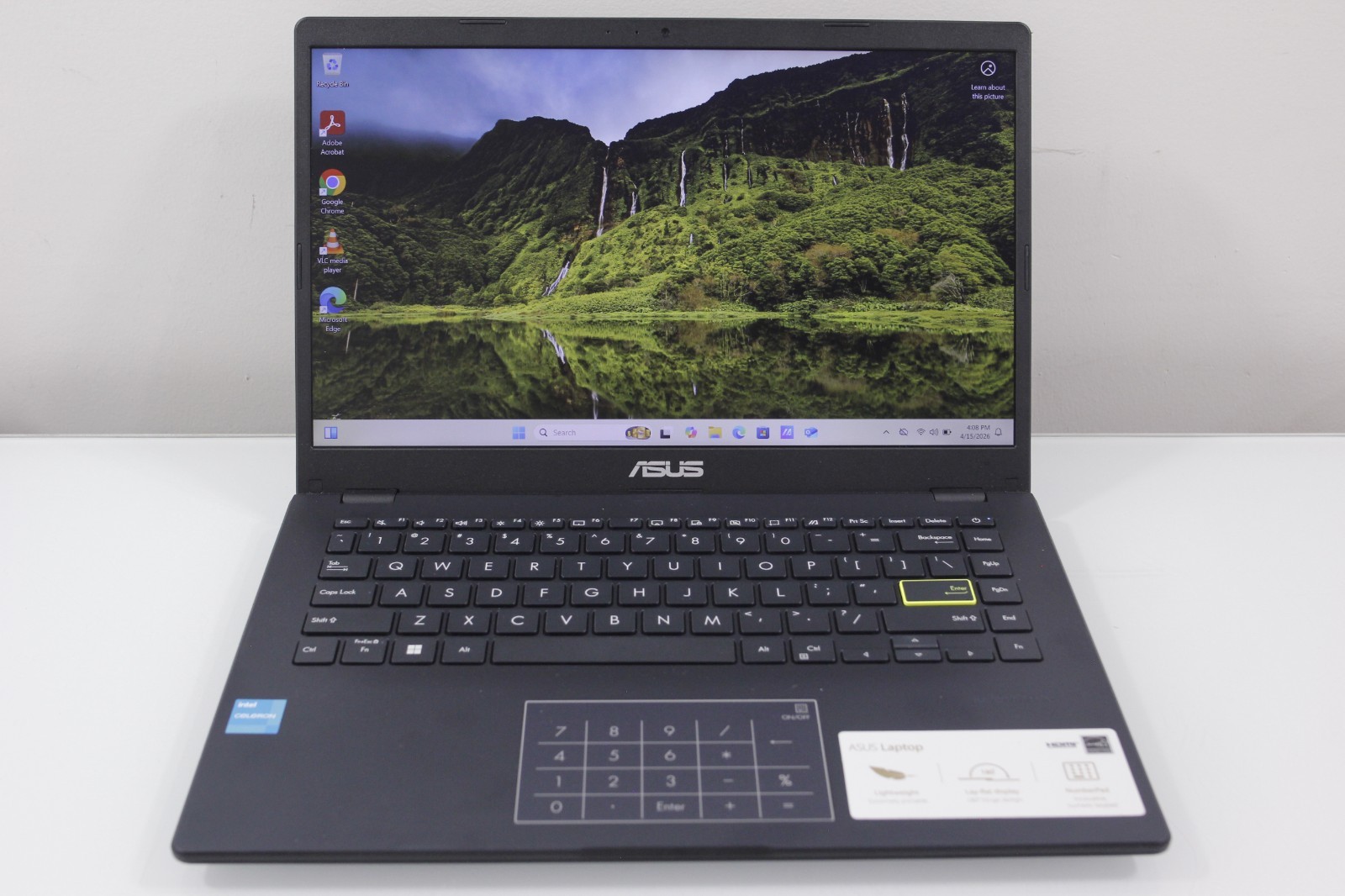 ASUS E410K Laptop 14in Intel Celeron N4500 4GB DDR4 64GB eMMC Windows 11 gallery