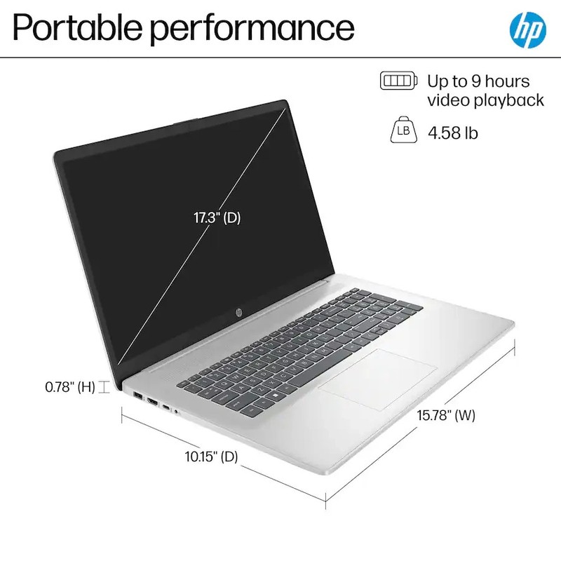 HP - 17.3" Full HD Laptop - AMD Ryzen 5 - 512 GB SSD - 8 GB - Free Ship - NIB gallery