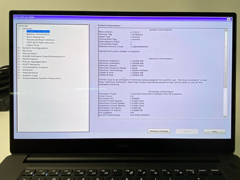 Dell XPS 15 7590 QHD OLED i7-9750H 32GB DDR4 1TB m.2 GTX 1650 Win11P- Burn In gallery