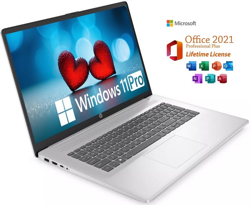 HP Laptop 17.3" HD+ Intel i3-N305 Up to 32GB RAM & 2TB SSD Windows11 Pro+OFFICE gallery