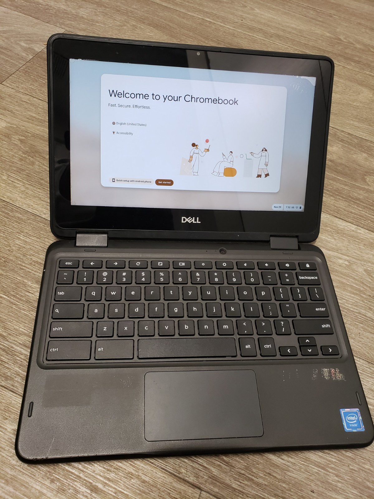 Dell 5190 2 in 1 Touchscreen Chromebook 11.6" 4GB Ram 32GB SSD *Read Description gallery