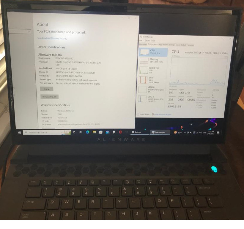 Alienware - m15 R4 15.6" FHD Gaming Laptop i7-16GB RAM - RTX 3070 - 512 GB SSD