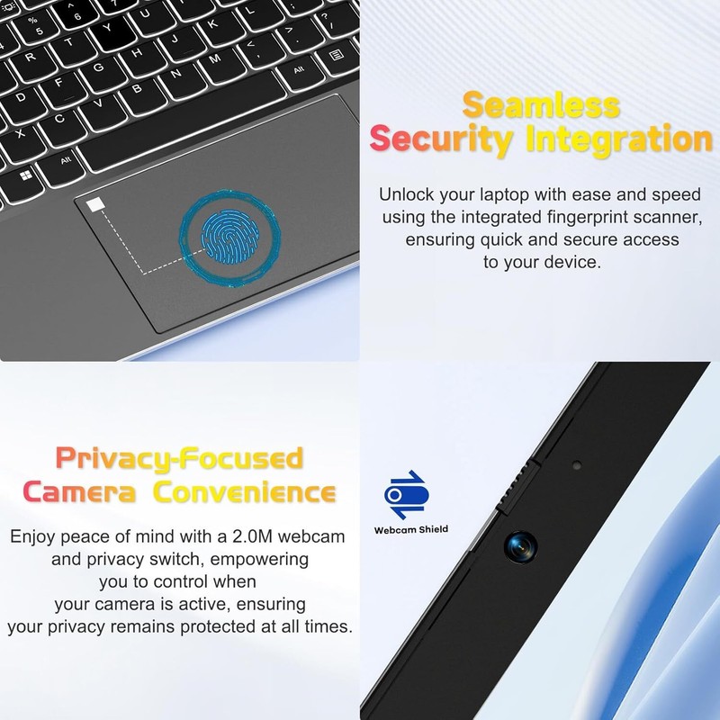 15.6-FHD-Laptop Student-Laptop, 8GB RAM 256GB SSD, Intel Pentium Quad-Core N100 gallery
