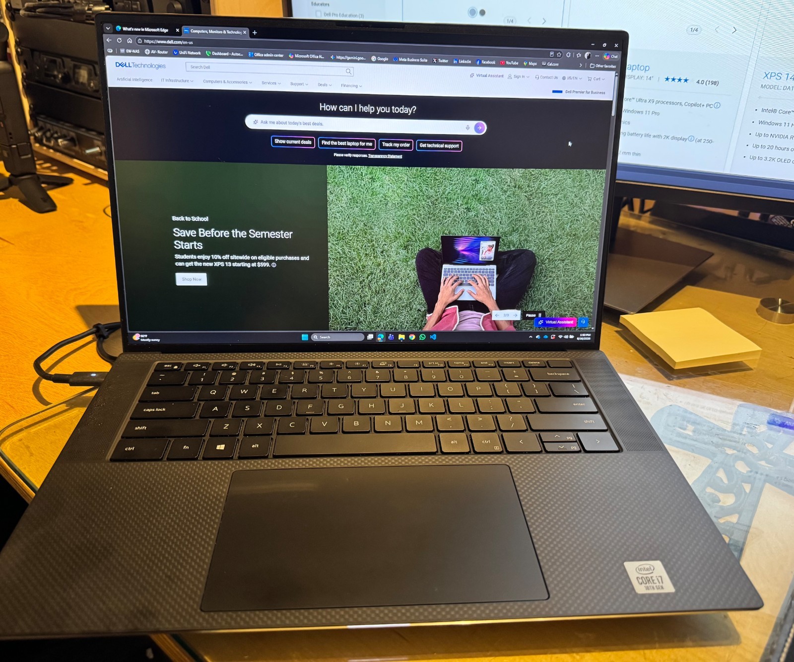 Dell XPS 15 9500 32 GB RAM 512 GB SSD I7 10Th+ Leather Sleeve + New Dell Battery gallery