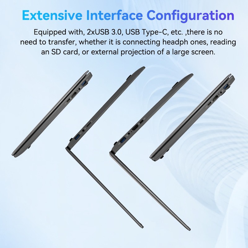 1/2/3/4/5pcs 15.6" FHD Laptop Computer Intel Celeron N5095 16GB RAM 512GB SSD gallery