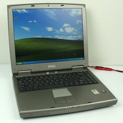 Dell Inspiron 1150 Laptop Intel Celeron 2.6GHz 512MB Ram 60GB HDD, Bad Battery
