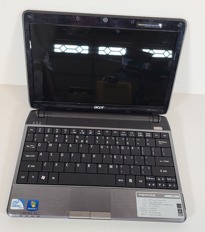 Acer 1410 Laptop 2GB Ram 250GB HDD Intel Celeron 743 1.30GHz Webcam HDMI Win 10 gallery