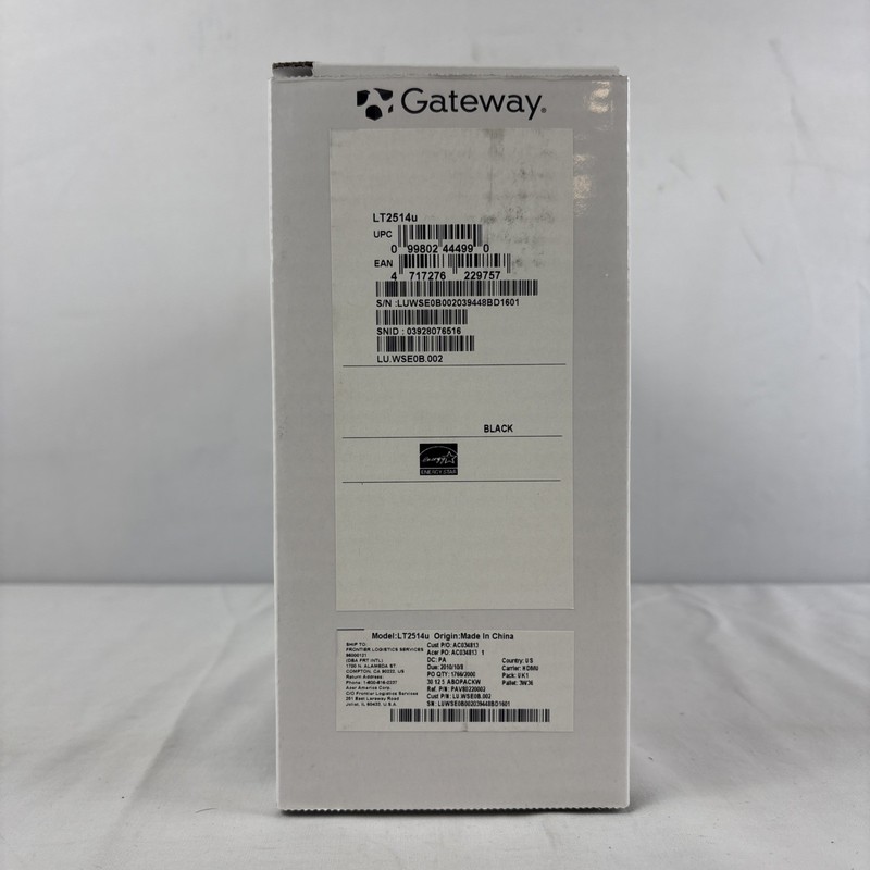 Gateway LT Series PAV80 Intel Atom 10.1” LED LCD 1GB Memory New In Box Sealed gallery