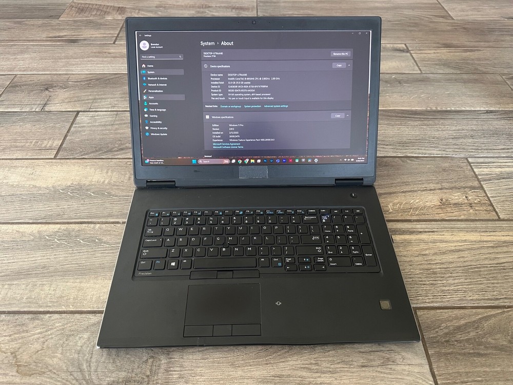 Dell Precision 7730 17.3" i9-8950HK 32Gb Ram 4TB Hard Drive Win 11 Pro