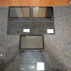Lot of 3: Lenovo: Yoga 11e: 2 x M3-7Y30 and 1 x I3-7100 – 8GB RAM: 128GB SSD