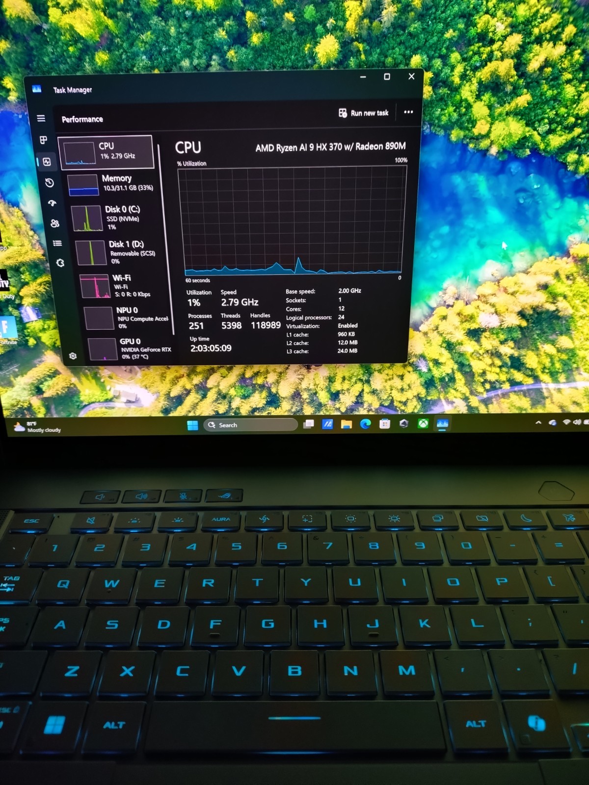 ASUS ROG Zephyrus G14 14" OLED 3K 120Hz Laptop Ryzen AI 9 HX 32GB 2TB RTX 5080 gallery