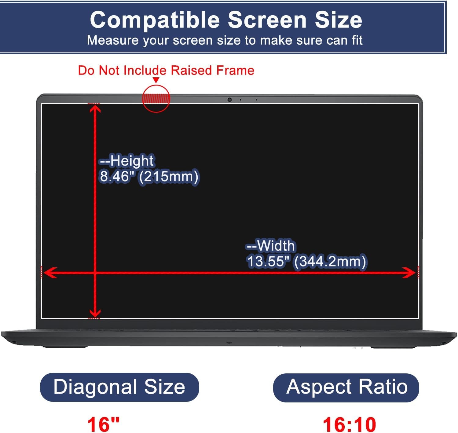 Tempered Glass Screen Protector for Lenovo Slim 3/5/7 16 & ideapad 5/5i Pro 16 gallery