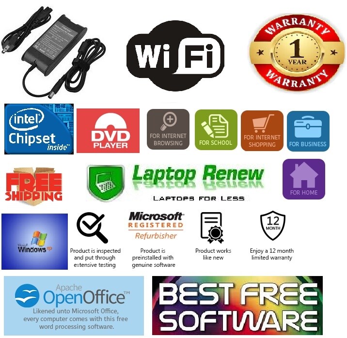 Dell Laptop Duo Windows 14 Vista Pro 2GB 160GB RS232 Serial Com Port gallery