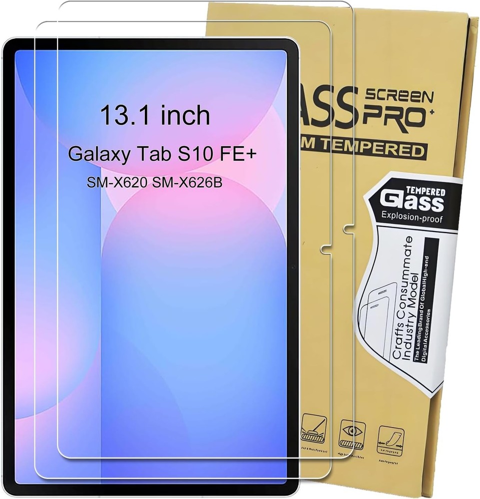 2-Pack Screen Protectors for Samsung Galaxy Tab S10 FE+ / Tab S10 Plus 13.1