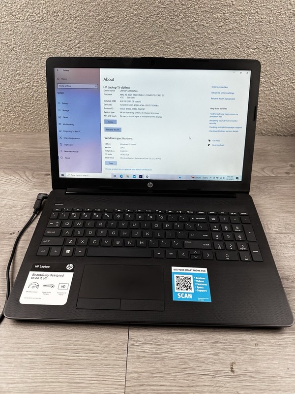 HP 15-db0011dx 15.6" Laptop AMD A6-9225 R4 / 4GB RAM / 930GB HDD / Win 8 HOME gallery