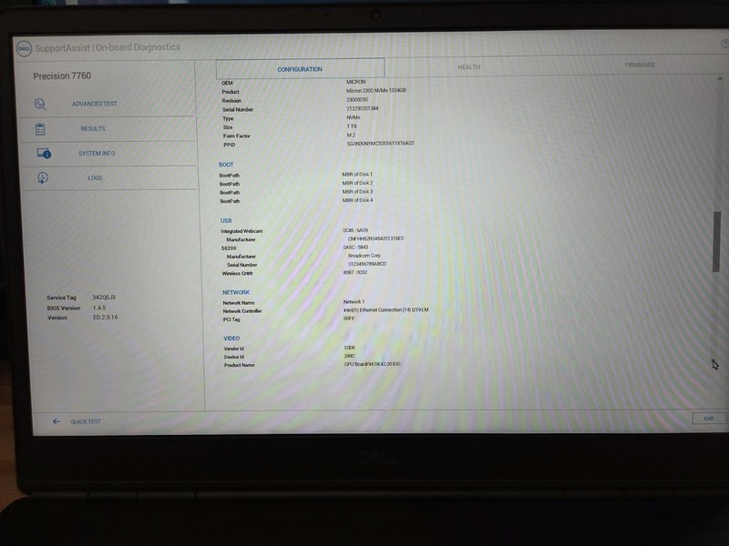 Dell Precision 7760, Intel Core i9, 64GB RAM, GeForce RTX 3080, 2.77TB SSD Laptp gallery