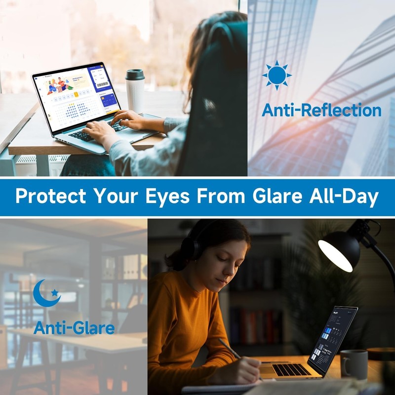 16:10 Anti Glare Laptop Screen Protector 16 Inch, 2 Pack, Reduces Eye Strain, Cl gallery