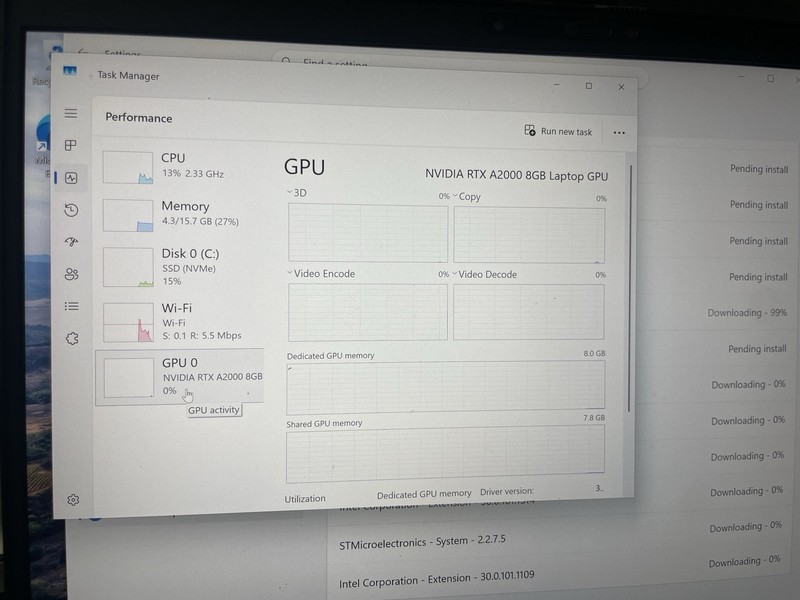Dell Precision 3571 Core i9-12900H 16GB 1TB NVME Win11 Pro Charger RTX A2000 8GB gallery