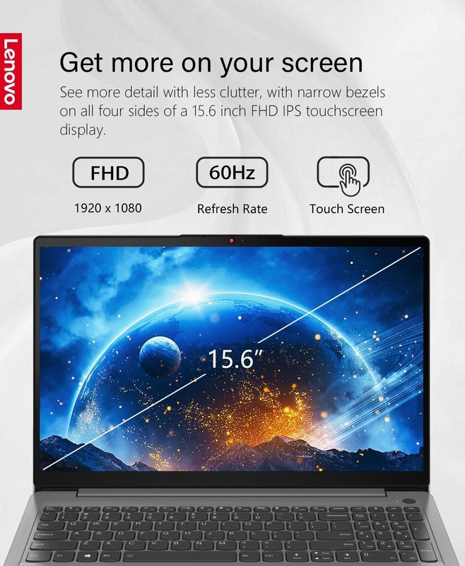Lenovo Laptop 15.6" Touch Intel i3-1115G4 Upto 40GB RAM&2TB SSD Win11 PRO+OFFICE gallery