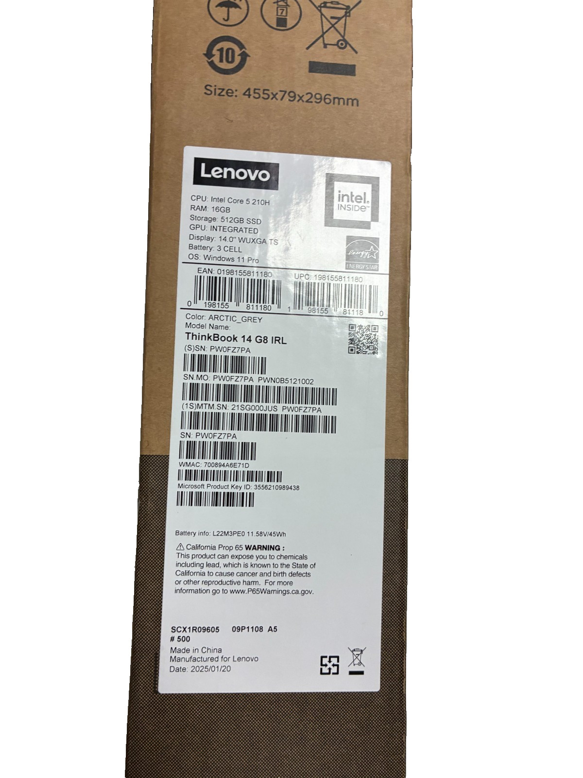 NEW Lenovo ThinkBook 14 G8 IRL i5-1240H 16GB, 512GB SSD 14" WUXGA Win 11 Pro gallery