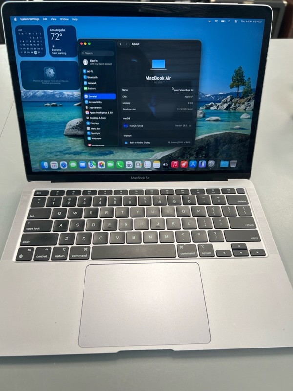 2020 Apple M1 MacBook Air 13" A2337 8GB (PD7017825) gallery