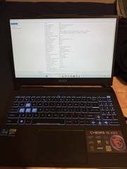 MSI Cyborg 15A12V gaming Laptop i5-12450H RTX 4060 144HZ 1080p 16GB RAM 512GBSSD