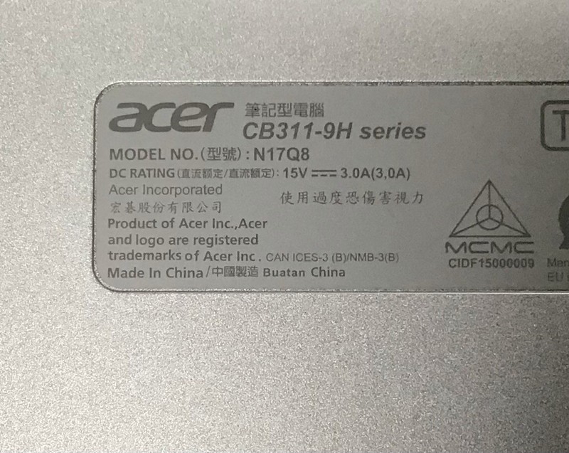 Acer Chromebook cb311-9h gallery