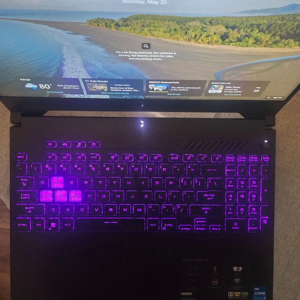 ASUS TUF F15 Gaming Laptop - 32GB RAM, 500GB SSD, GeForce RTX 3050