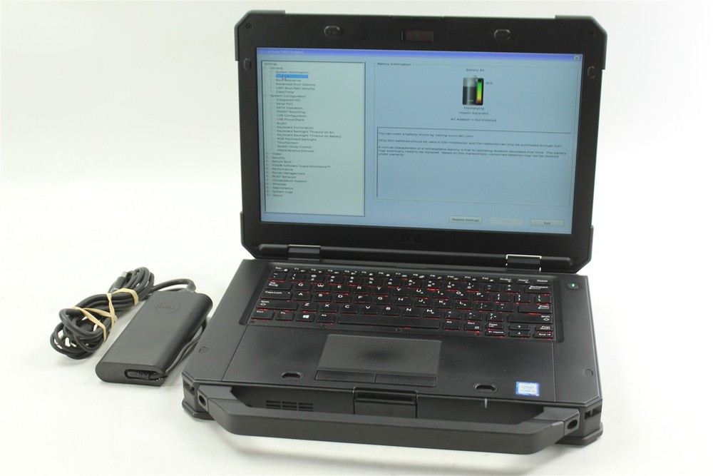 Dell Latitude 5424 Rugged 14" FHD Touch i5-8350U 8GB RAM NO SSD NO OS RGB KB
