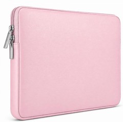 14 Inch Laptop Sleeve Soft PU Leather Case Protective Water Resistant Zipper Cov