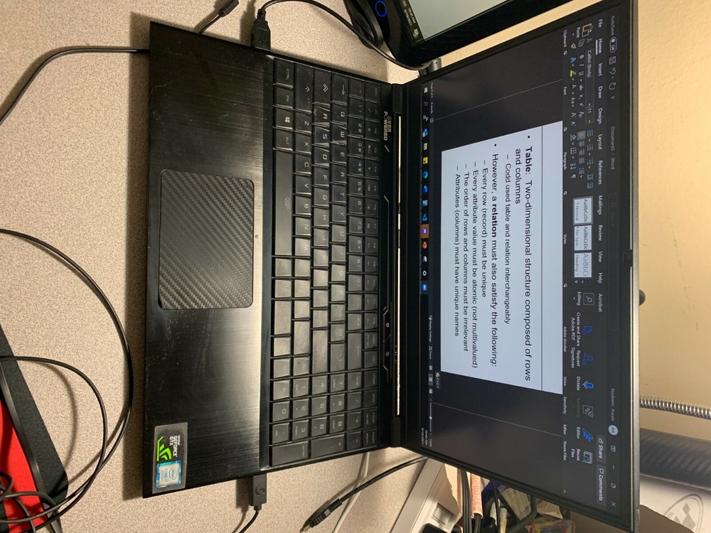 OP-LP2 GAMING LAPTOP i7-8750H 16GB RAM 256GB SSD 1TB GTX 1060 GK5CN6Z 144HZ FHD
