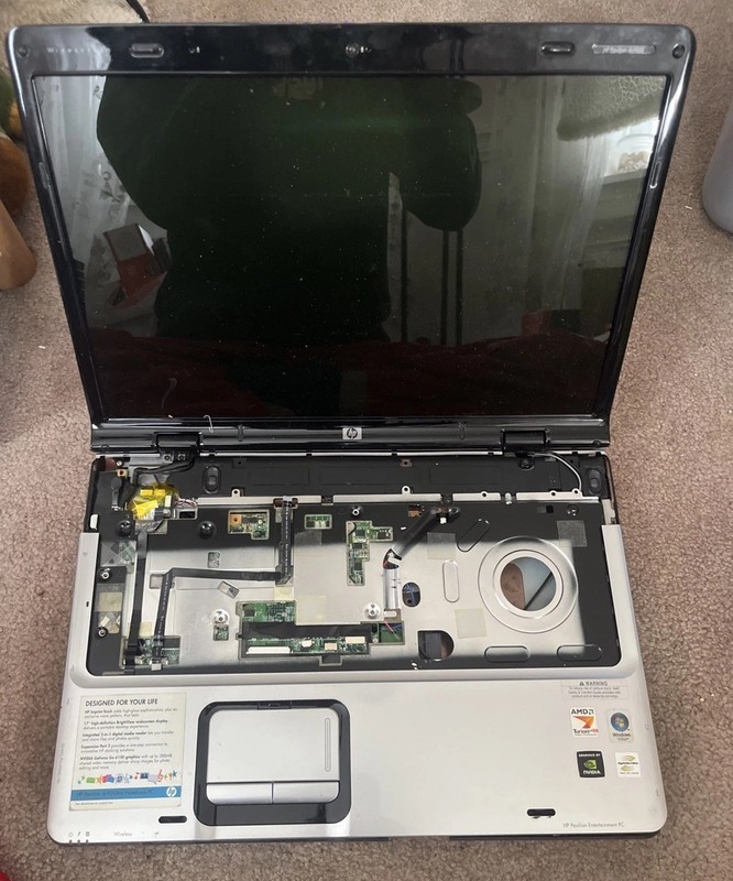 HP Pavilion dv9000 series laptop AMD Turion 64 X2 UNTESTED / FOR PARTS gallery
