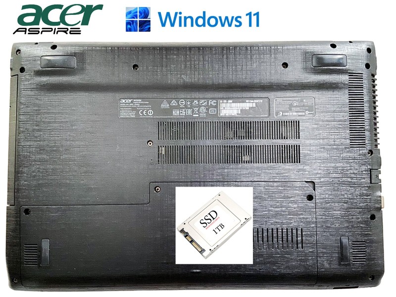 Acer Aspire E5-575; Intel Core i3-7100 @2.40GHz 15.6" 1TB SSD 16GB RAM Laptop gallery