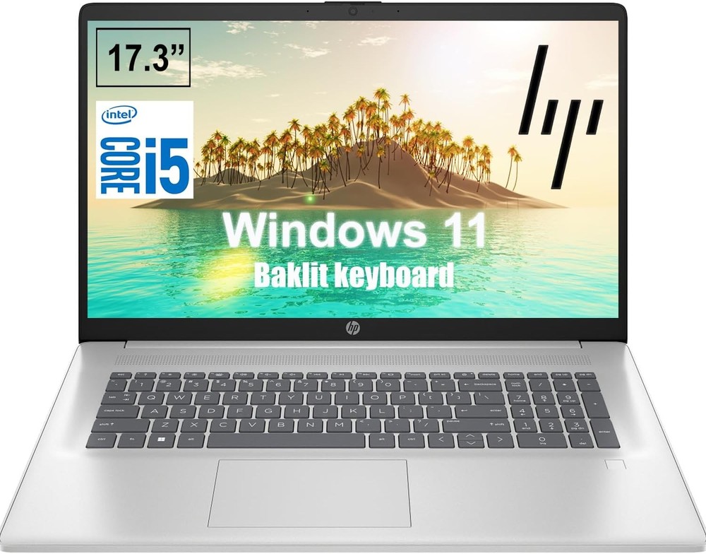 HP 17.3"HD+ Laptop - Backlit Intel Core i5-1334U 10cores - 16GB RAM 1TB SSD