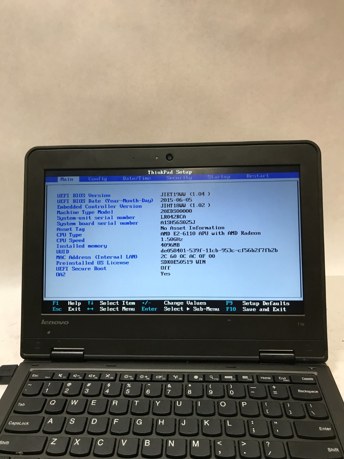 Lenovo ThinkPad Yoga 11e 20ED 11" AMD E2 NO RAM NO HDD/OS For Parts READ!!! - DW gallery