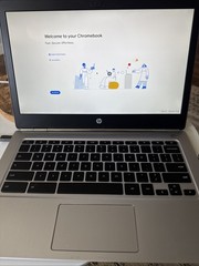 Works great- HP 13 G1 Ultrabook Intel M7-6Y75 16GB RAM 32GB SSD Chrome OS Laptop