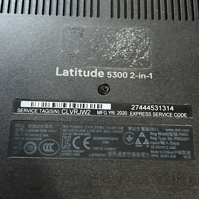 DELL LATITUDE 5300 2 IN 1 INTEL CORE I7-8665U 1.90GHZ 16GB RAM NO HD / TOUCH ; gallery