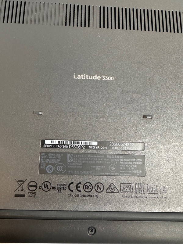 Dell Latitude 3300 13.3" Intel Core i3 7th Gen 4gb ram 128gb PCIe- No OS gallery