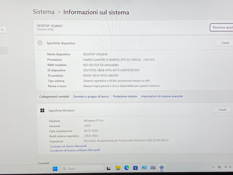 FUJITSU CELSIUS H760 15.6" REFURBISHED CPU I5-6440HQ 2.60GHZ RAM16GB SSD512GB gallery