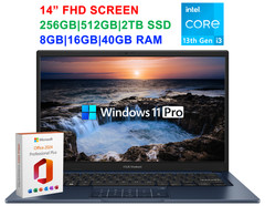 2026 ASUS Vivobook 14″ FHD Laptop, 6-Core Intel i3-1315U, Up to 40GB RAM 2TB SSD