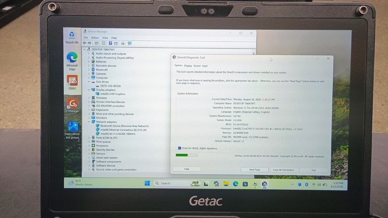 Getac V110G6 Quad Core i5-10210U 1.60GHz - 256GB SSD - 16GB - Win 11 Pro gallery